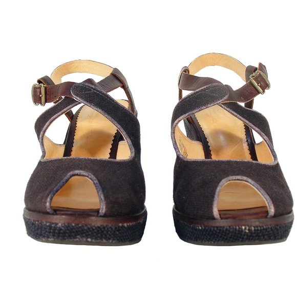 TIMBERLAND BOOT CO. Marge Peep Toe Heeled Platform Sandals EU 41.5/ US 10 - Picture 7 of 9